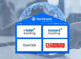 Struktur der Division Precision Cooling dargestellt als Haus. Die Division bildet das Dach, die Marken sind darunter angeordnet.