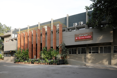 Picture of the Werner Finley building in Bangalore, India.