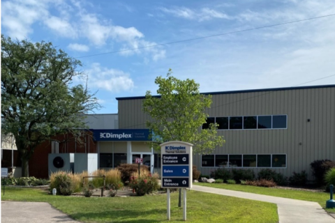 Picture of the building at the Glen Dimplex site in Kalamazoo, USA